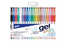 Sada gelových barevných per - 60 ks