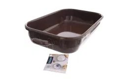 Smaltovaná miska červená a biela 14cm
