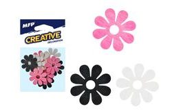dekorace květina barevná 12ks 4cm mix 2221449