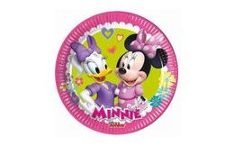 Papírové talíře myška Minnie "Minnie Happy Helpers", 20 cm, 8 ks