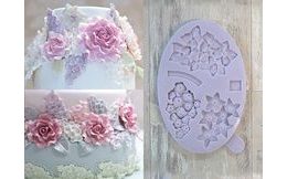 Elizabeth Vintage Silicone Mould - Lace with Bow