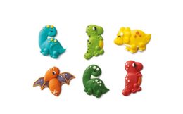 6 ks cukrových dekorací Dinosauři