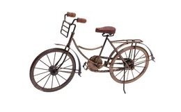 Dekorace stojící BICYKL 47 cm měděná