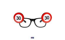 Szemüveg közlekedési tábla 30