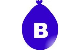 Balónek písmeno B modré