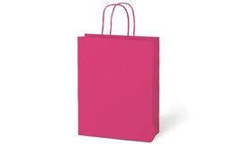 taška dárková T5 kraft 260x320x100 růžová 5251299