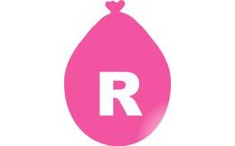 Balónek písmeno R růžové