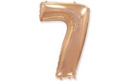 Balloon foil numerals rose gold - Rose Gold 115 cm - 7