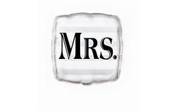 Foil balloon Mrs. 45 cm - Wedding