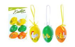 vajíčka plast 6cm/6ks potisk 629 2221432