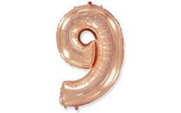 Balloon foil numerals rose gold - Rose Gold 115 cm - 9