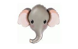 Nagy fólia léggömb Szafari elefánt - 81 cm