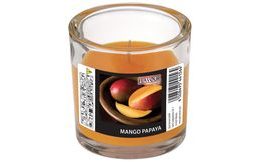 Vonná svíčka Mango-Papaya ve skle ELEGANT