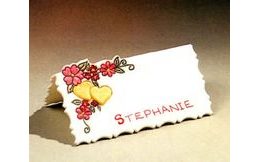 Patchwork Printable Name Badge with Heart