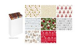 Wrapping paper Christmas roll 1000x70 cm - mix No.5