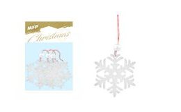 vločka dřevěný stříbrný set 5,5x6,5cm/3ks WD-15320 8885525