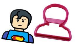 Cookie gingerbread cutter Lego Head Superman / Boy - 3D print