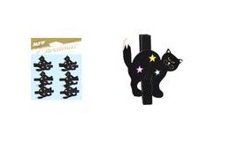 kolíček dřevěný halloween kočka 6ks/4,8cm XC20181007 8885857