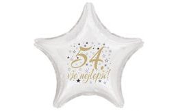 54. narozeniny balónek hvězda