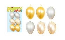 vajíčka plast 6cm/6ks mix S180167 2221332
