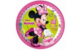 Papírové talíře myška Minnie "Minnie Happy Helpers", 23 cm, 8 ks