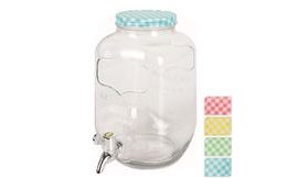 Láhev sklo + kohoutek 4 l