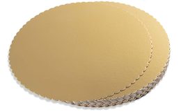 Cake board golden circle 28 cm