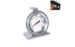 Oven and smokehouse thermometer - stainless steel