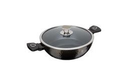 Pánev WOK s mramorovým povrchem 28 cm Black Rose Collection BERLINGERHAUS BH-1638