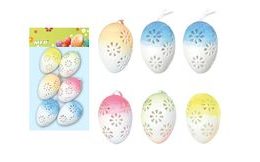 vajíčka plast 6cm/6ks mix S180260 2221330