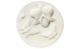 Silicone mould Orchid & Insect - orchid and butterflies
