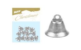 zvonečky 1,7cm/12ks stříbrné 8882341
