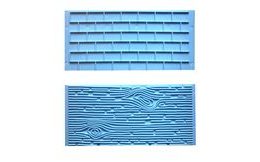 Impression mats Bark and brick wall Set 1