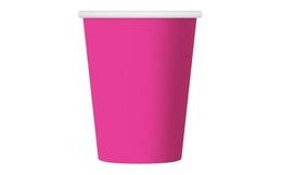 Poharak sötét rózsaszínű 250 ml - 6 db