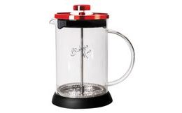 Konvička na čaj a kávu French Press 350 ml Burgundy Metallic Line