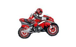 Balloon foil 60 cm Motorbike Red