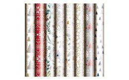 Wrapping paper - Christmas motifs - roll 1000x70 cm - mix no.6