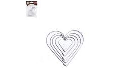 Stainless Steel Heart Cookie Cutter Set - 5 pcs