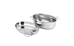 Nerezový pekáč s madlem 40x35x3,5cm