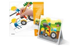 omalovánky se stojánkem Stavba 7 listů 18x18cm 5300923