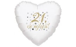 21. narozeniny balónek srdce