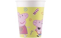 Papírové kelímky prasátko Peppa "Peppa Pig", 200 ml, 8 ks