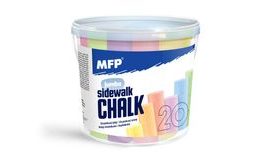 křídy M chodníkové kulaté 20 ks mix barev - kyblík 6320136