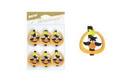 kolíček dřevěný halloween sova 6ks/4,8cm XC20191491 8885984