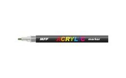 Acrylic thin markers for stone, wood, metal - gold, silver, black, white