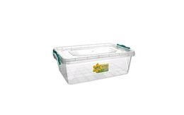 Low rectangular plastic box 6 l