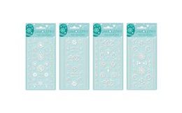 Velikonoční samolepky na vajíčka 832, gelové bílé, 19 x 9cm