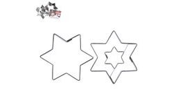 Christmas Linzer Cookie Cutter - Star Shape (Set of 2)