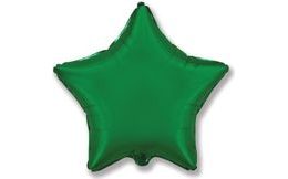 Balón foliový 45 cm Hvězda zelená