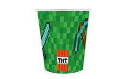 Papierové poháre Minecraft party 6ks.